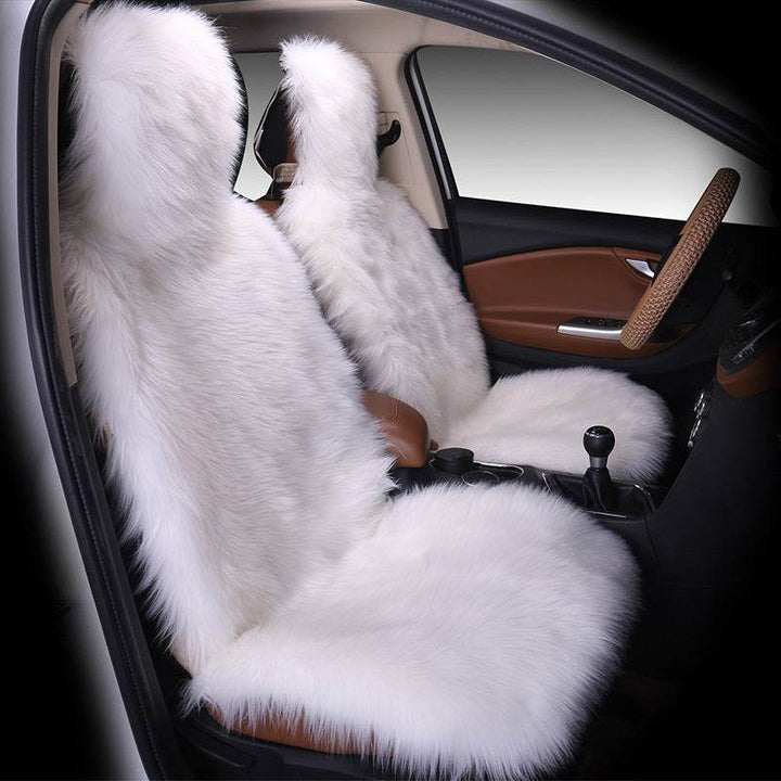 All-inclusive Car Seat Cover Plush Cushion Three-piece Cushion Universal Cushion Winter - ZEYTONCART