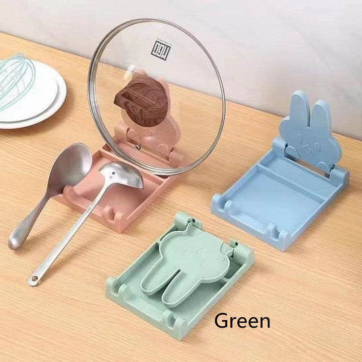 Kitchen Shelves Folding Pot Lid Rack Spatula Rack Integrated Shelves - ZEYTONCART
