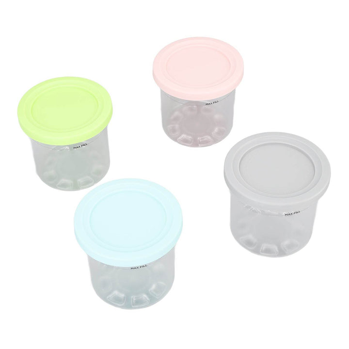 4Pcs Plastic Ice Cream Cans Replacement for Ninja NC299AMZ NC300s Series Creami Ice Cream Makers - ZEYTONCART