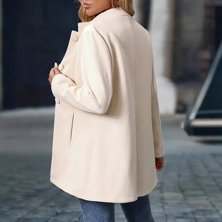 Womens Elegant Single Breasted Coat Long Sleeve Mid Winter Overcoat Work Office Coats - ZEYTONCART