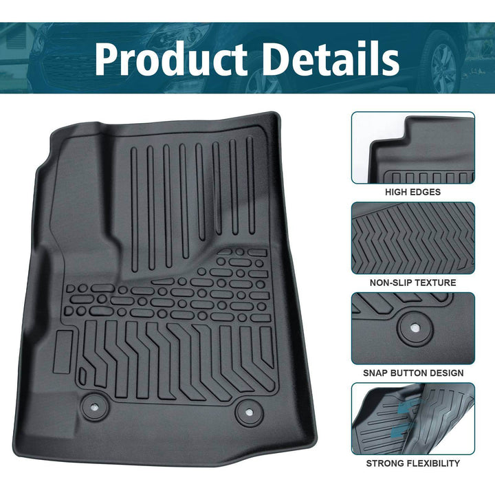 TPE Rubber Car Floor Mats For 12-17 Equinox & GMC Terrain Terrain Denali - ZEYTONCART
