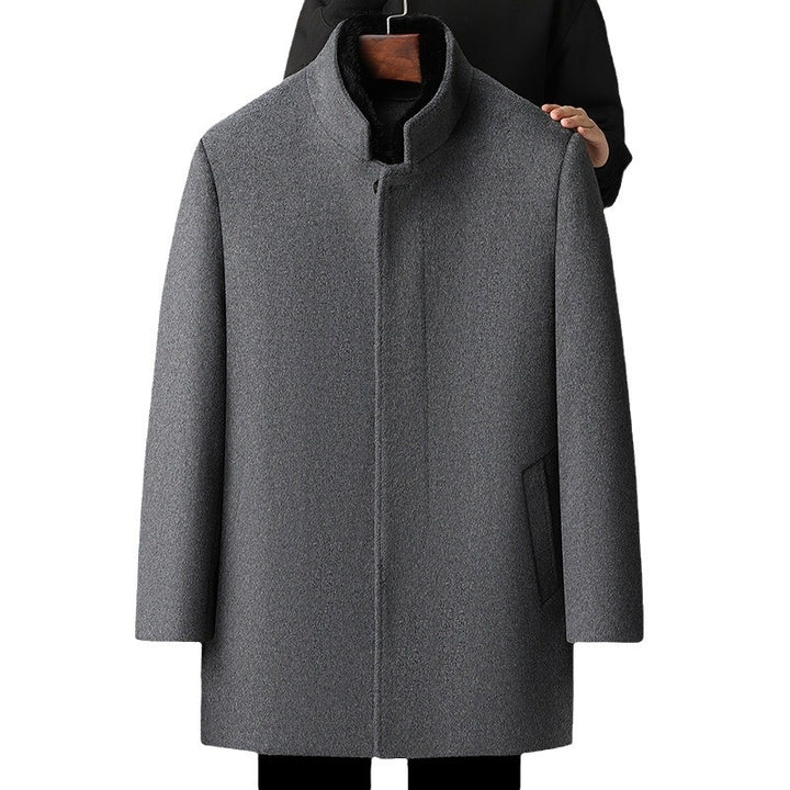 Men's Wool Overcoat Autumn And Winter New Mid-length Thickening Detachable Down Feather Liner - ZEYTONCART