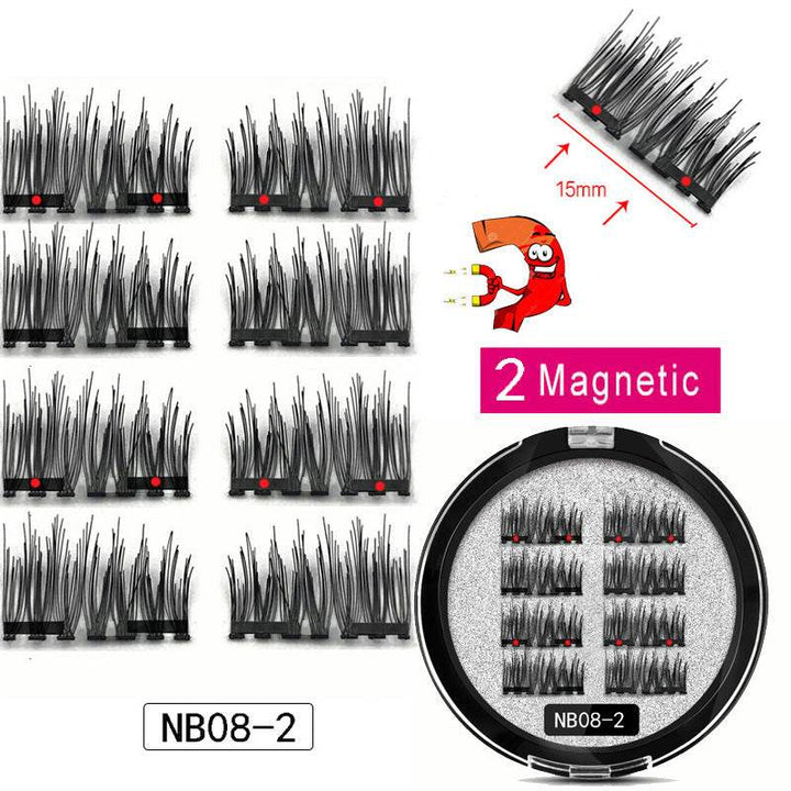 Man-made Fiber Segmented Magnetic  Eyelashes - ZEYTONCART