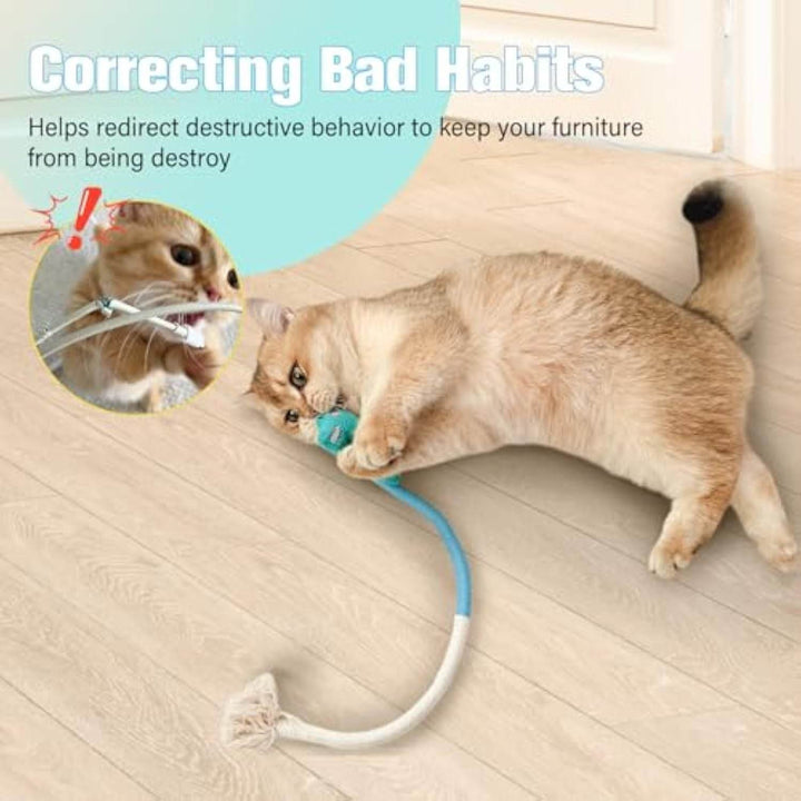 Sisal Rope Cat Toys Safe Catnip Toys Without Wire Cat Toys For Bored Indoor Cats Dental Kitty Chew Toys With Silvervine Gall Fruit,Bite-Resistant Teeth Clean Chew Cat Toy,kitty Toys - ZEYTONCART