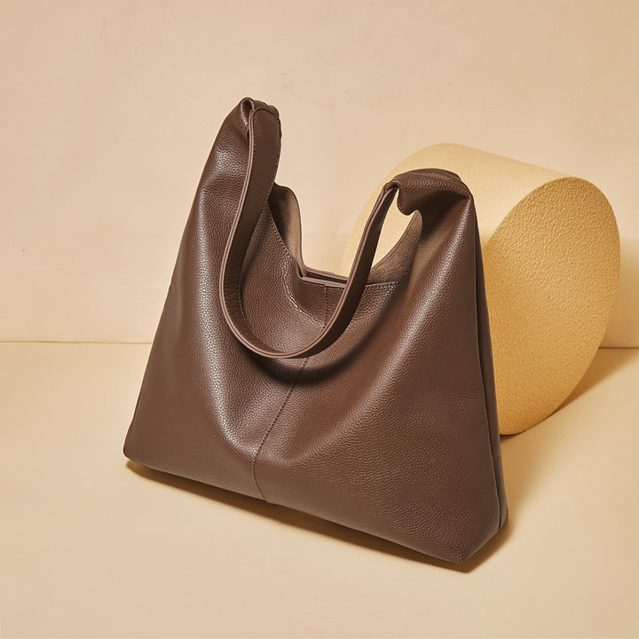 Large Capacity Portable Cattle Leather Bag Women - ZEYTONCART