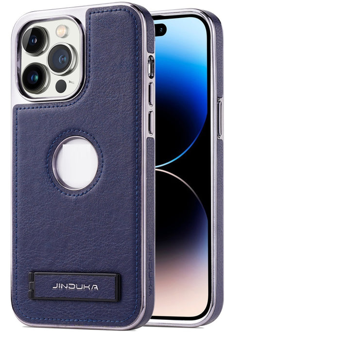 Applicable Phone Case All-inclusive Drop-resistant High-grade Leather Bracket Shell - ZEYTONCART