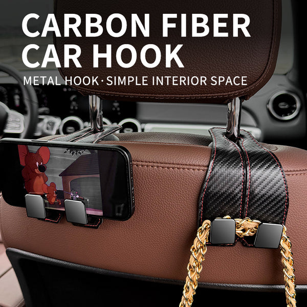 Car Hook Car Seat Back Hook Hanger Hook Headrest Hook Purses Bags Clothes Sundries Hanger Clip Auto Car Accessories Organizer - ZEYTONCART
