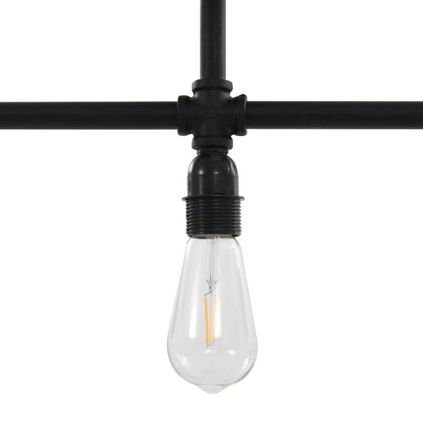 vidaXL Ceiling Lamp Black 3 x E27 Bulbs - ZEYTONCART
