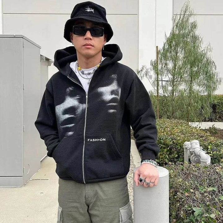 Men Women Y2K Clothing Zip Hoodie Fashion - ZEYTONCART