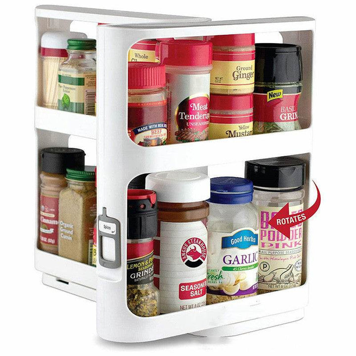 ZEYTON CART Double Tier Spice Rack for Kitchen Organization - ZEYTONCART