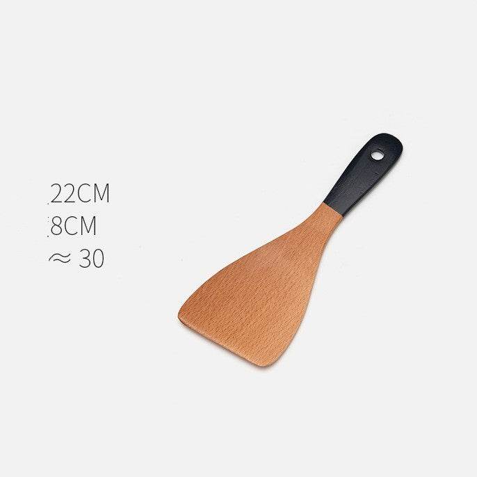 Household Non-stick Wooden Spatula Rice Spoon Wooden Soup Spoon Cookware Set - ZEYTONCART