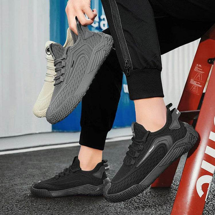 Breathable Flying Mesh Sports Shoes Casual Lightweight Lace-up Sneakers For Men - ZEYTONCART