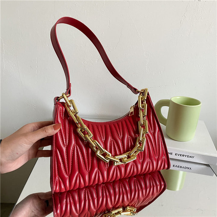 Fashion Acrylic Chain Underarm Bag - ZEYTONCART