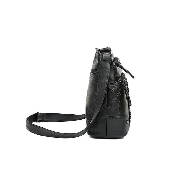 Soft Leather Textured Women's Pouches New Fashion Messenger Bag Mom Shoulder Bag Middle-aged And Elderly Trendy Women's Bags - ZEYTONCART