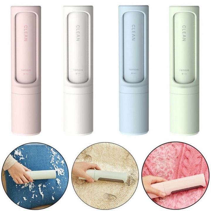 Rotating Cylinder Sticker Roller Electrostatic Brush Hair Removal Artifact Pet Hair Removal Brush Clothes Sticky Brush Hair Remover - ZEYTONCART