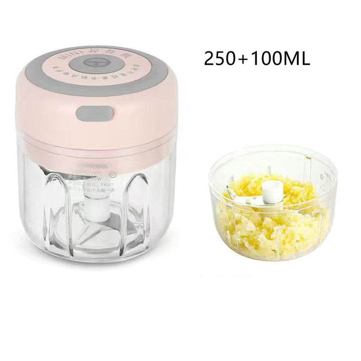 Mini Electric Garlic Chopper USB Charging Ginger Masher Machine Sturdy Durable Chili Vegetable Crusher Kitchen Tool - ZEYTONCART