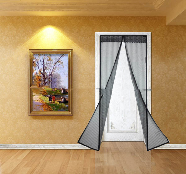 Household Fashionable Stripe Magnetic Soft Screen Door - ZEYTONCART