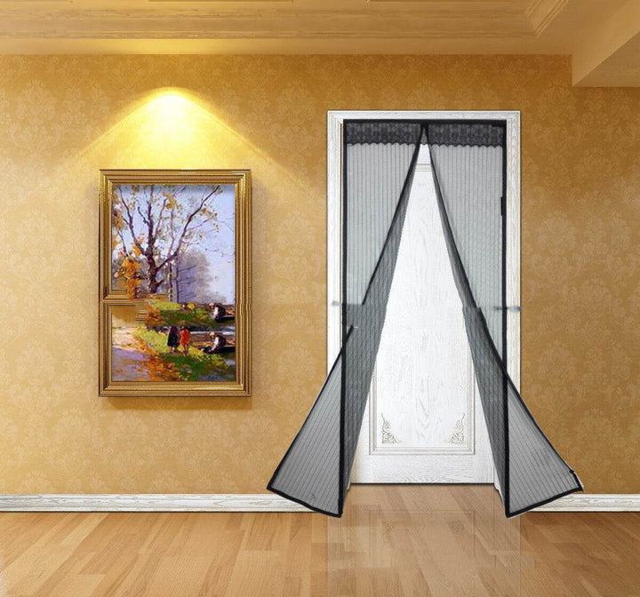 Household Fashionable Stripe Magnetic Soft Screen Door - ZEYTONCART