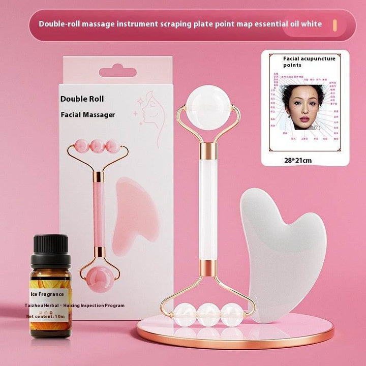 Facial Eye Scraping Massage Jade Roller - ZEYTONCART