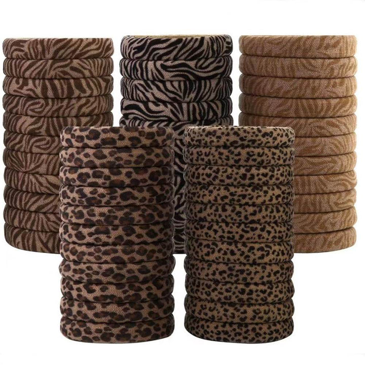 Leopard Towel Hair Ring - ZEYTONCART