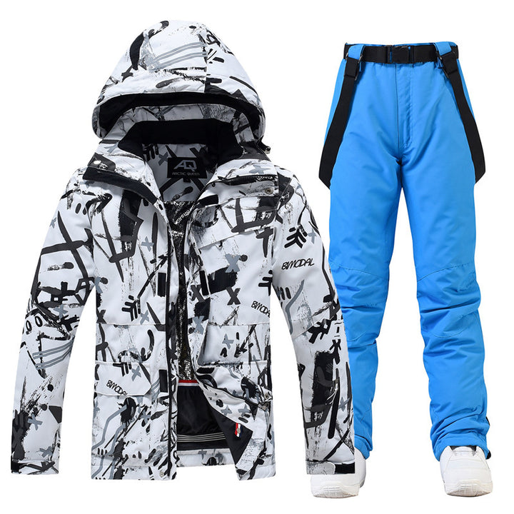 Ski Suit Women's And Men's Suit Winter Windproof And Water-repellent - ZEYTONCART