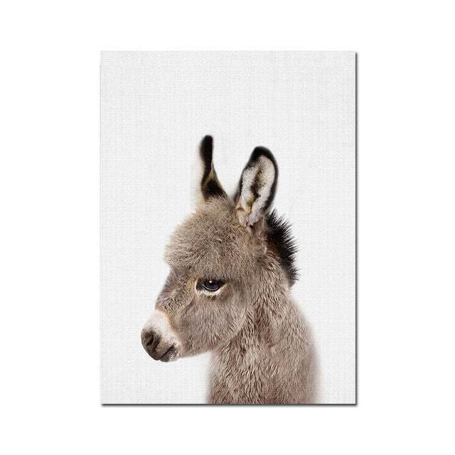 Woodland Nursery Wall Art Animal Canvas Painting - ZEYTONCART