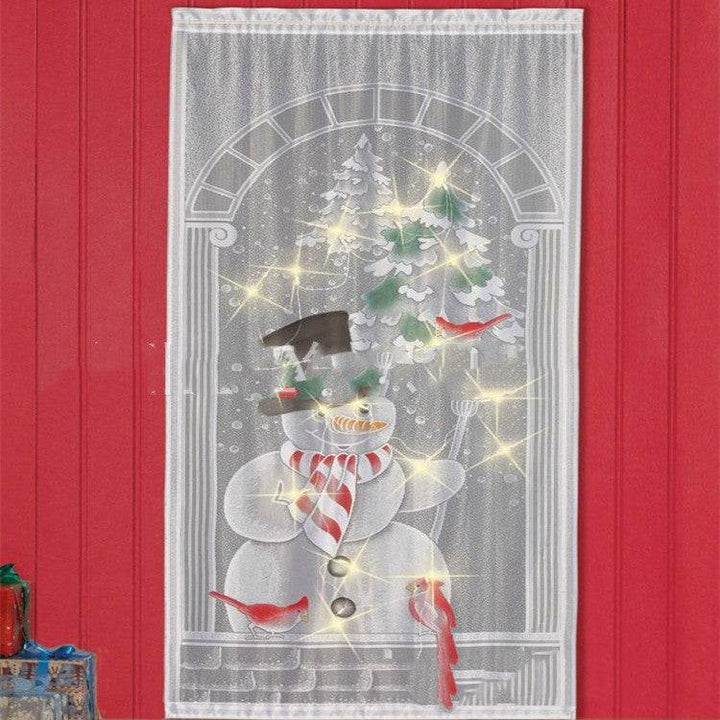 Merry Christmas Santa Claus Snowman Deer Christmas Present Christmas Curtains Vertical Blackout Curtains Living Room Bedroom - ZEYTONCART