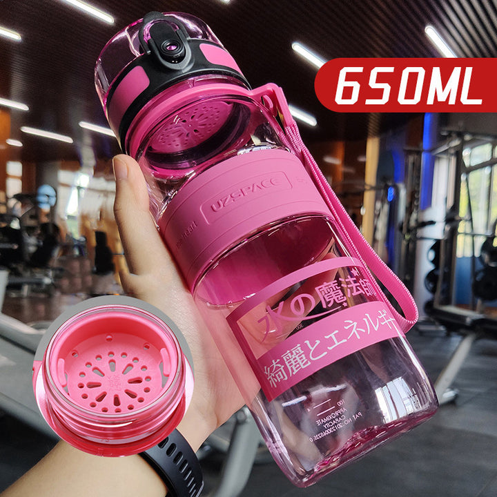 Large Capacity Sports Water Cup Portable Fitness Plastic Large Water Bottle - ZEYTONCART