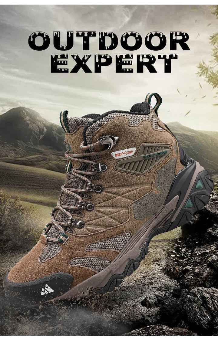 Outdoor Leisure Sports High-top Waterproof Non-slip Men's Hiking Shoes - ZEYTONCART