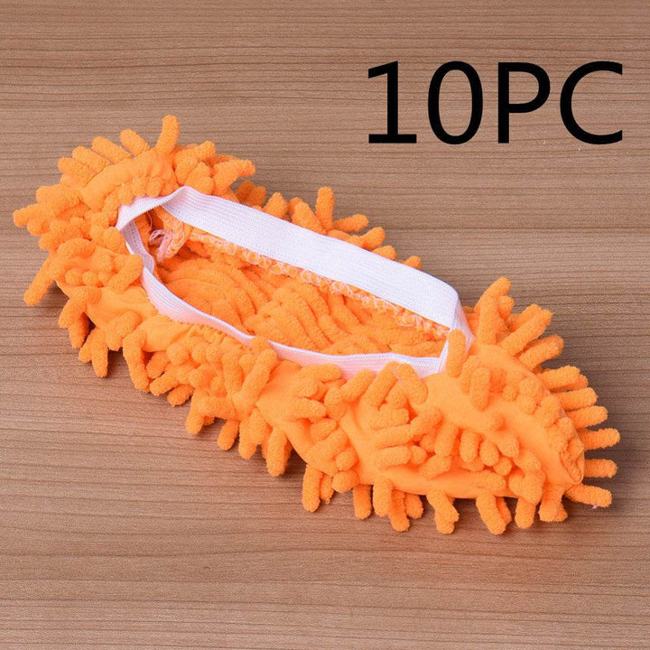 2pcs Set Multifunctional Chenille Micro Fiber Slipper Shoe Covers Clean Slippers Lazy Drag Shoe Mop Caps Household CleanTools - ZEYTONCART