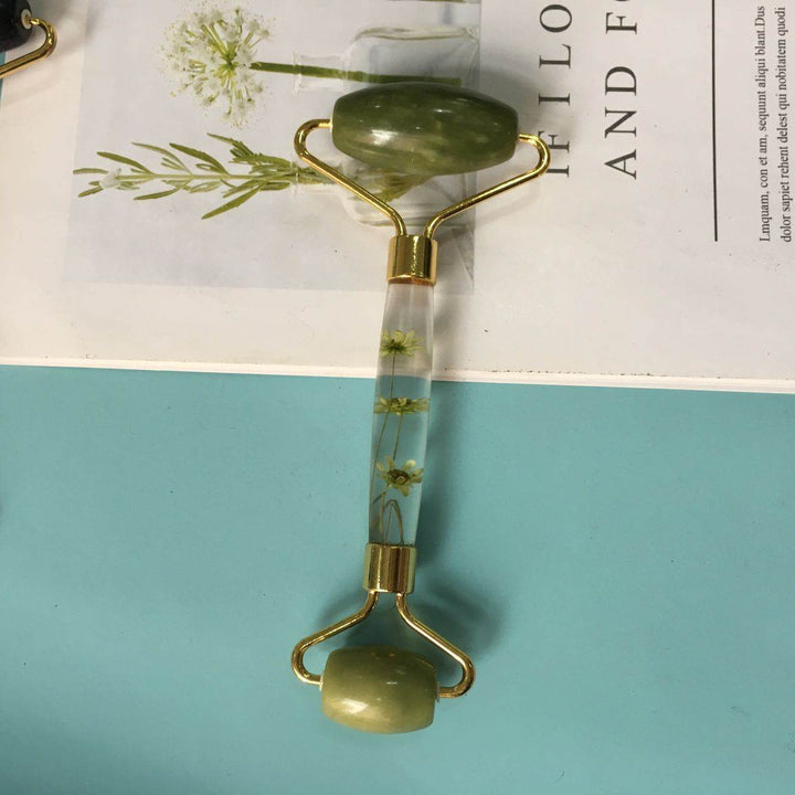 Jade Craft Resin Stick Double Jade Roller Massager - ZEYTONCART