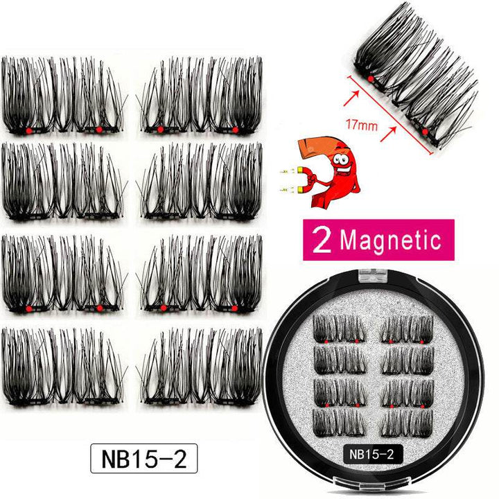 Man-made Fiber Segmented Magnetic  Eyelashes - ZEYTONCART