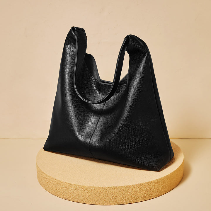 Large Capacity Portable Cattle Leather Bag Women - ZEYTONCART