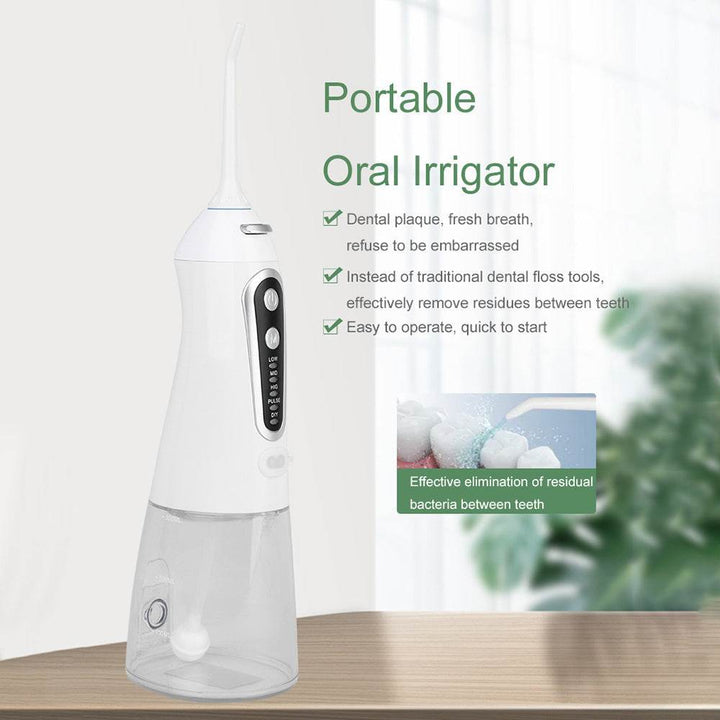 5 Modes Oral Irrigator, Portable Flosser, USB Rechargeable, Water - ZEYTONCART