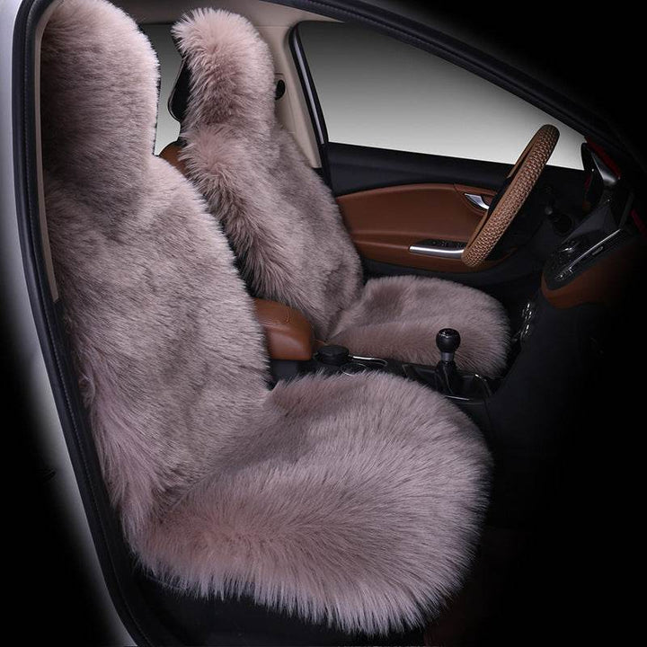 All-inclusive Car Seat Cover Plush Cushion Three-piece Cushion Universal Cushion Winter - ZEYTONCART