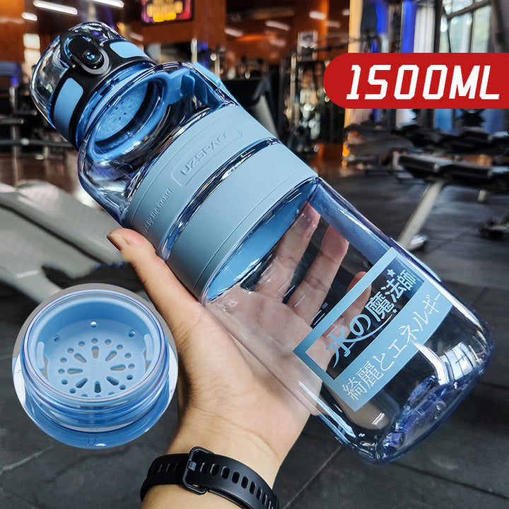 Large Capacity Sports Water Cup Portable Fitness Plastic Large Water Bottle - ZEYTONCART
