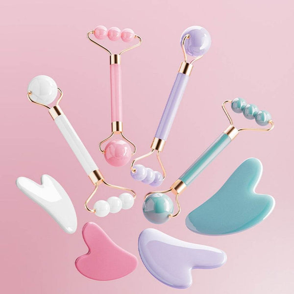 Facial Eye Scraping Massage Jade Roller - ZEYTONCART