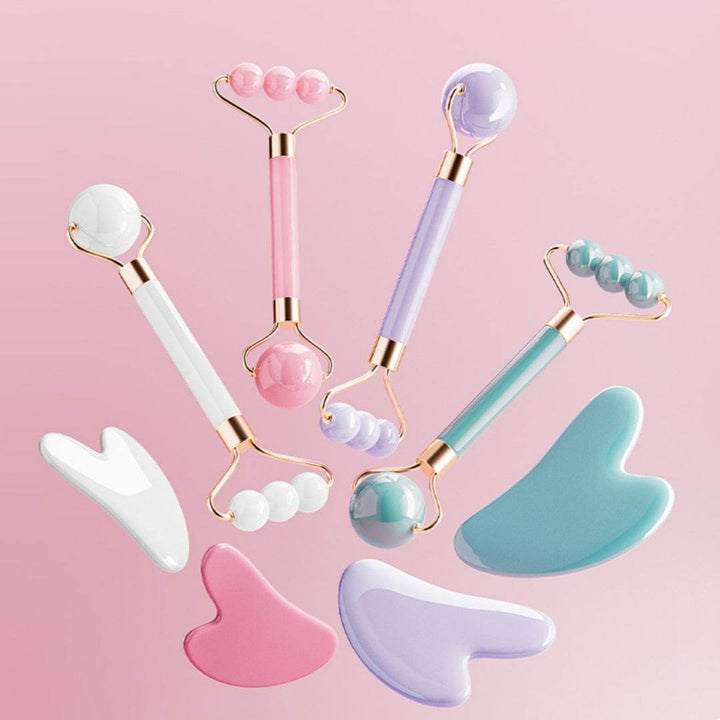 Facial Eye Scraping Massage Jade Roller - ZEYTONCART
