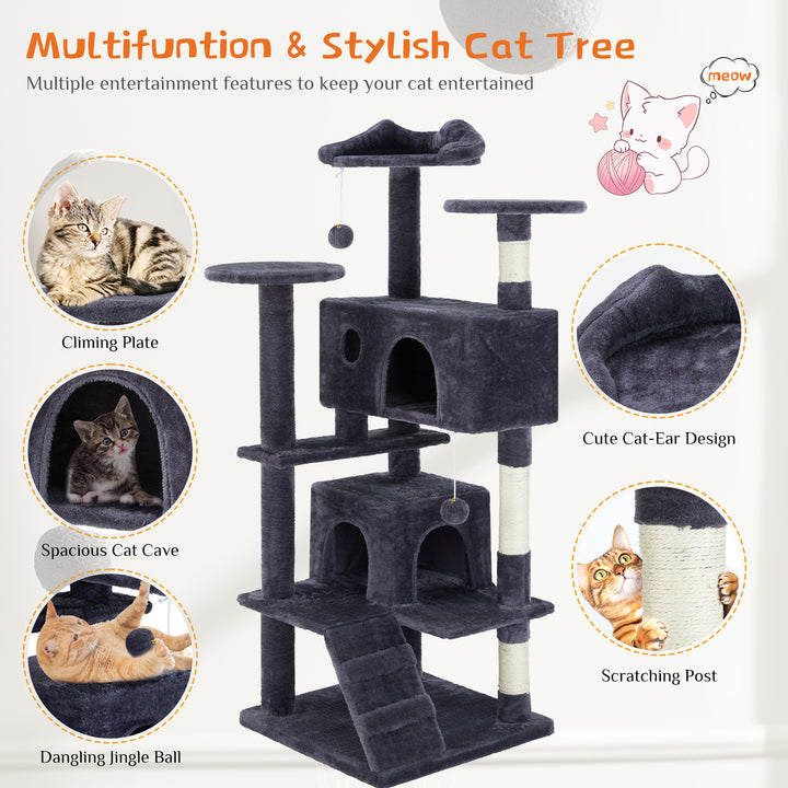 Multi Functional Cat Treehouse Cat Climbing Frame - ZEYTONCART