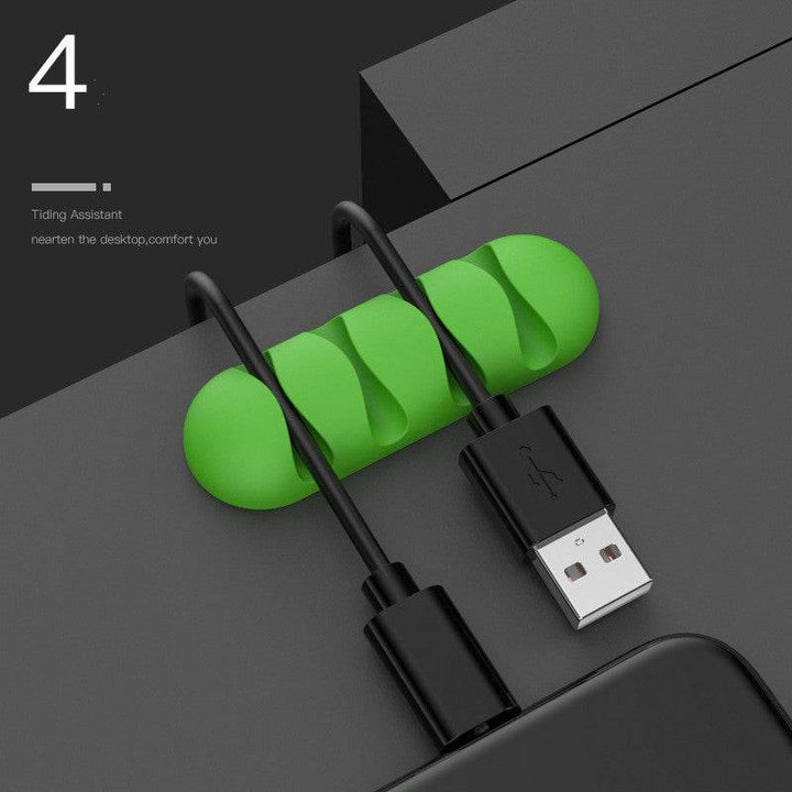 Smart Cable Holder Silicone Flexible Cable Winder Wire Organizer Holder Cord Management Clip For USB Earphone Network Cable - ZEYTONCART