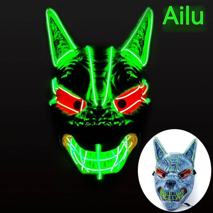 Halloween LED Full Face Luminous Mask - ZEYTONCART