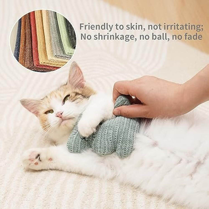 Catnip Toy For Cats Kittens Plush Rope Cat Chew Toy With Bell Bite Resistant Catnip Toys Cat Teething Toy - ZEYTONCART