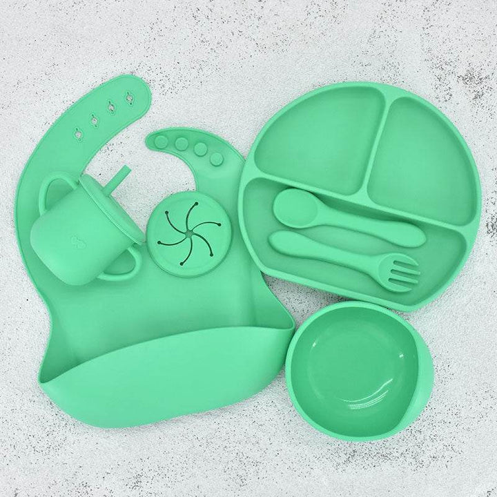 Food Grade Silicone Feeding Cutlery Set Children's Dinner Plate - ZEYTONCART