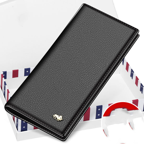 American Bison Wallet Mens Long Leather - ZEYTONCART