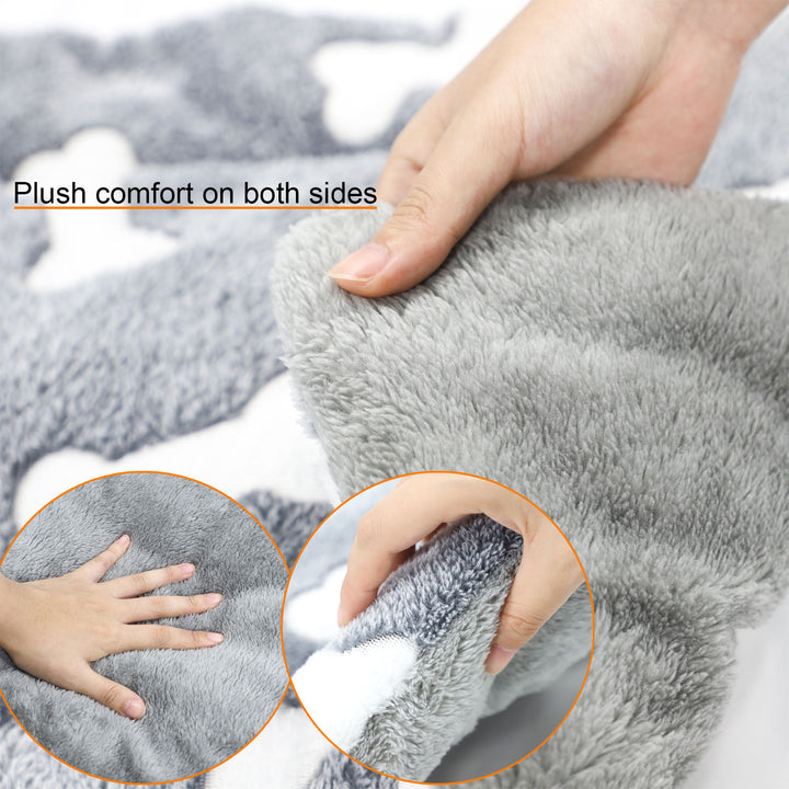 Self-Warming Cat Bed Mat Washable Dog Bed Crate Mat Soft Pet Sleeping Mat For Dogs And Cats Reversible Fleece Dog Crate Kennel Pad Cat Pet Bed - ZEYTONCART
