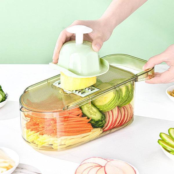 Multifunction Transparent Vegetable Cutter Steel Blade Potato Slicer Fruit Shred Dicing Blades Carrot Cheese Grater Chopper Kitchen Gadgets - ZEYTONCART