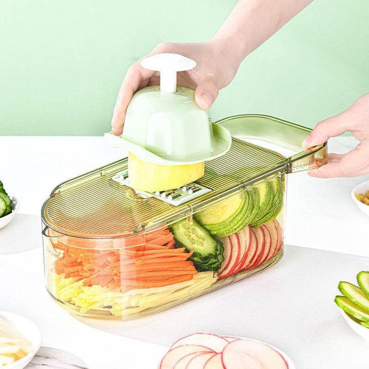 Multifunction Transparent Vegetable Cutter Steel Blade Potato Slicer Fruit Shred Dicing Blades Carrot Cheese Grater Chopper Kitchen Gadgets - ZEYTONCART