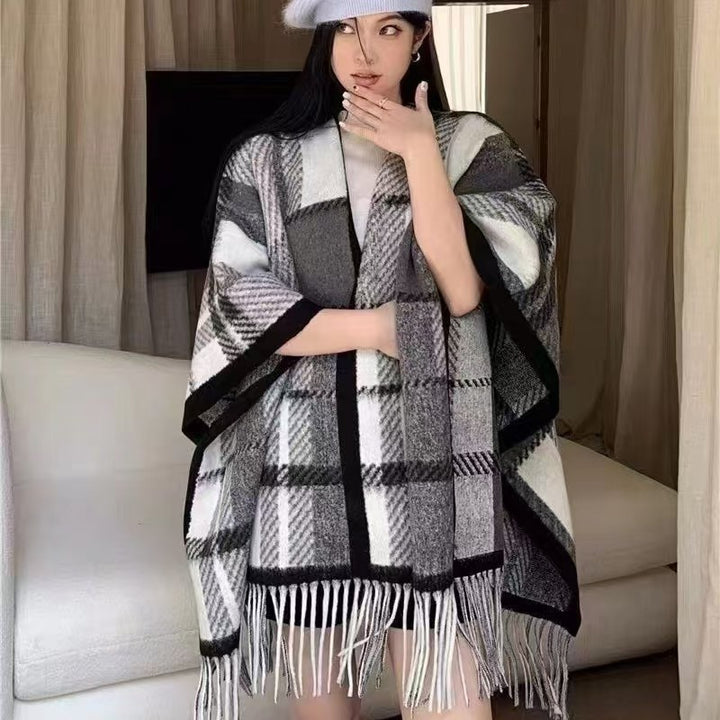 High-end Atmosphere All-matching Tassel Outer Scarf Women's Winter - ZEYTONCART