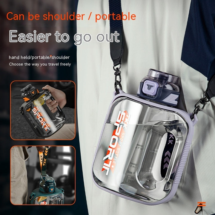 Sports Large Water Bottle Large Capacity Outdoor Portable Barrels High Temperature Resistant - ZEYTONCART