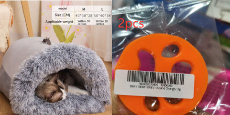 New Splice Portable Pet Nest Portable Autumn And Winter Warm Dog Nest Moisture-proof Long Fur Cat Nest Cross Border Pet Nest - ZEYTONCART